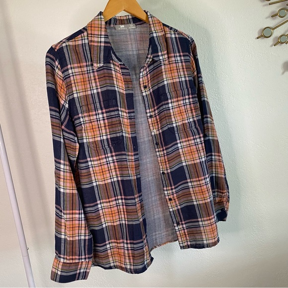 Lee Rider Pink Blue Lightweight Long Sleeve Button Up Shirt - Picture 5 of 9